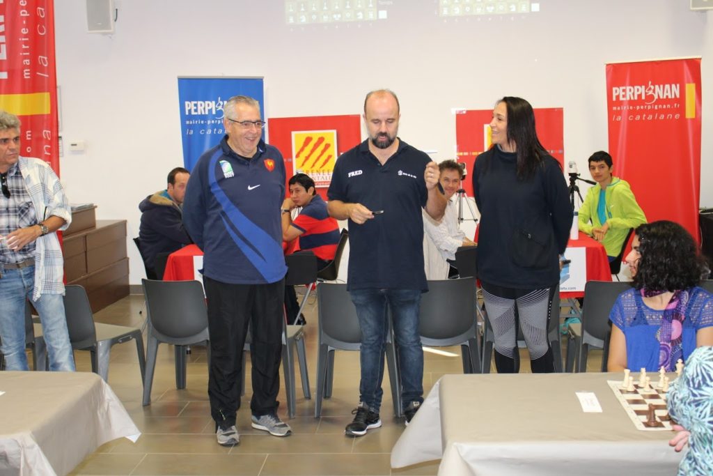 Lancement du tournoi Rapide par Mr le Maire et l'adjointe aux sports