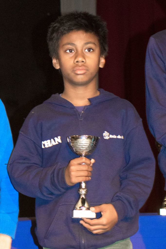 Ethan Verdoux sur le podium des Poussins Occitanie 2019