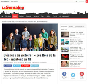 La Semaine du Roussillon salue la montée en N1 !