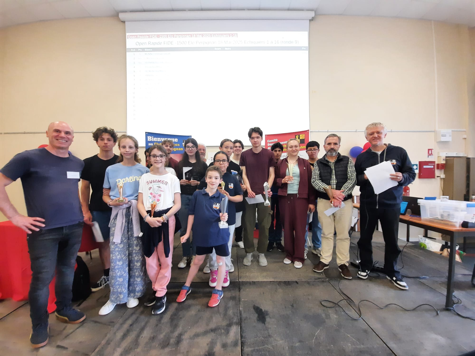 Podium Rapide FIDE 18 Mai 2025