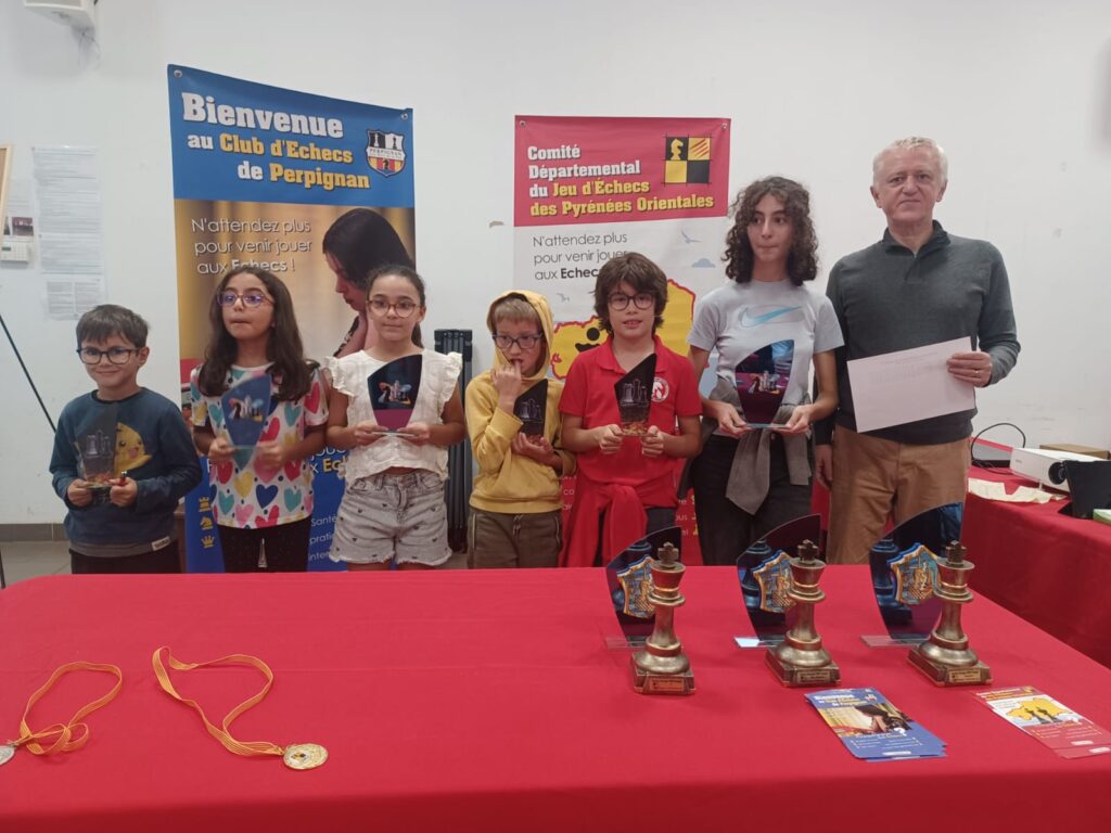 Podium du Classique FIDE 1500 Elo