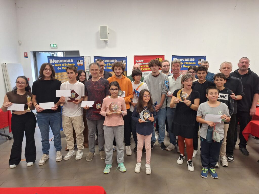 Le podium du Rapide FIDE