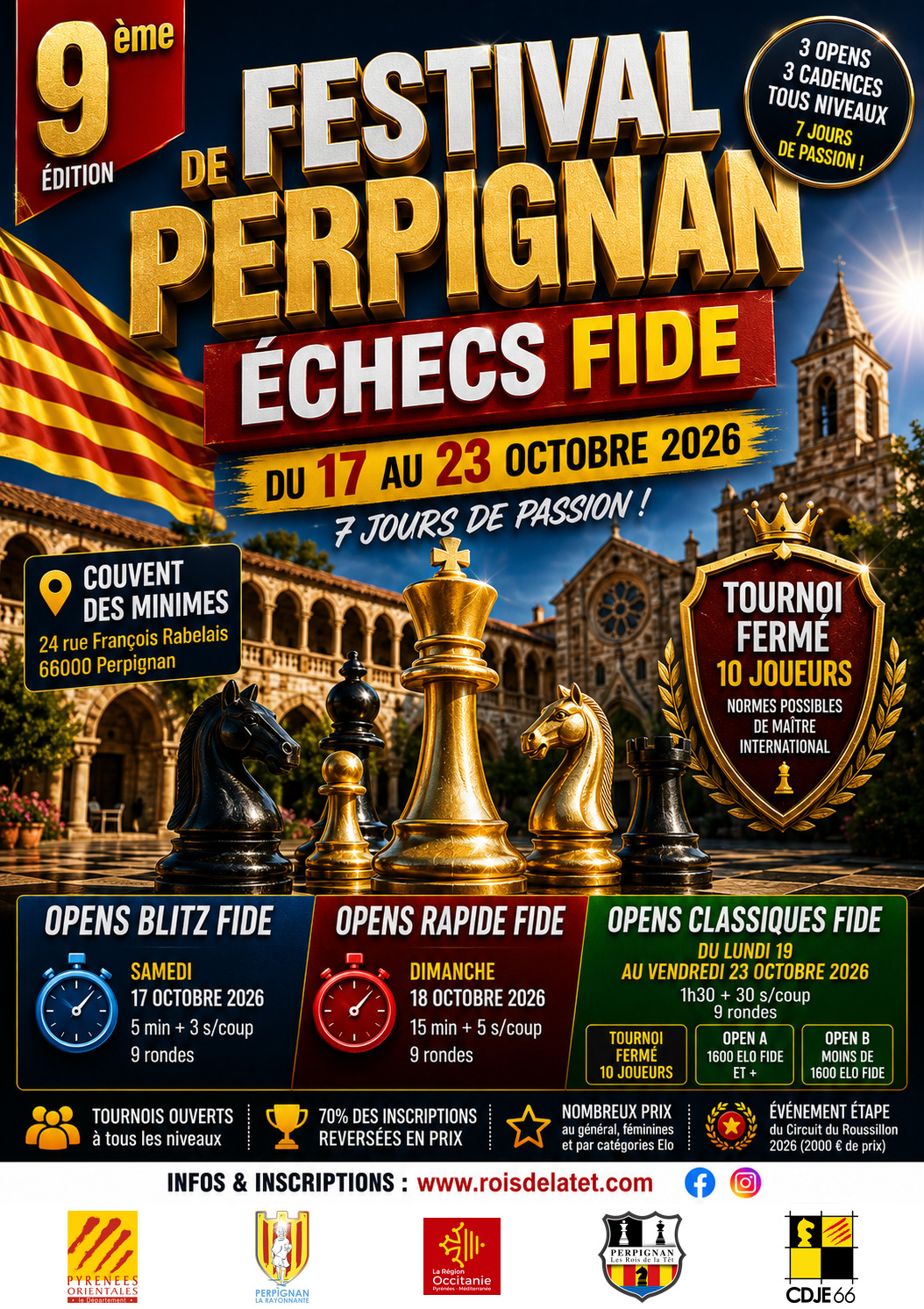 Festival International d'échecs de PERPIGNAN 2026