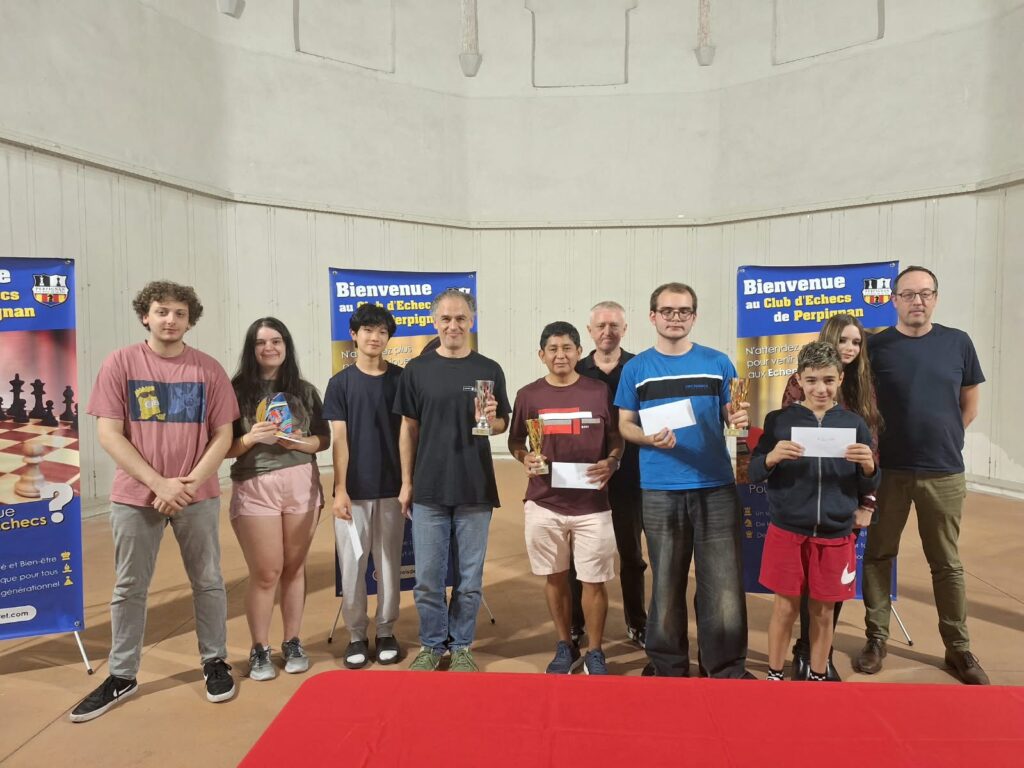 Le podium du Blitz FIDE